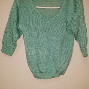 3/4 sleeve pullover sweater
